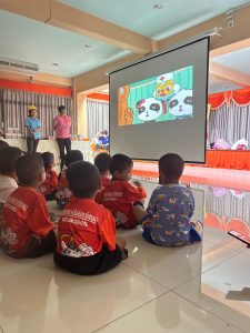 การอบรมโครงการหนูน้อยยิ้มสวยสุขภาพฟันดี